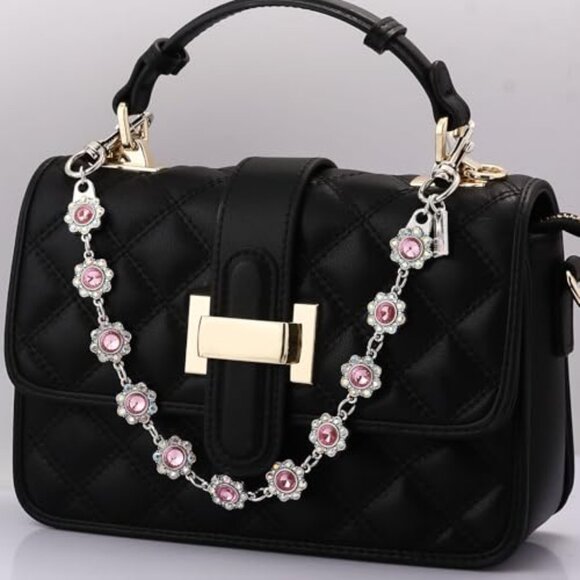 Vintage Bronze Bag Purse Charm Extender Chain Retro Accessory Designer Gifts - Picture 5 of 8